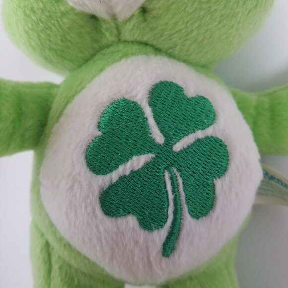 2003 Good Luck Shamrock Care Bears Play Along small mini plush stuffed animal - Picture 8 of 14